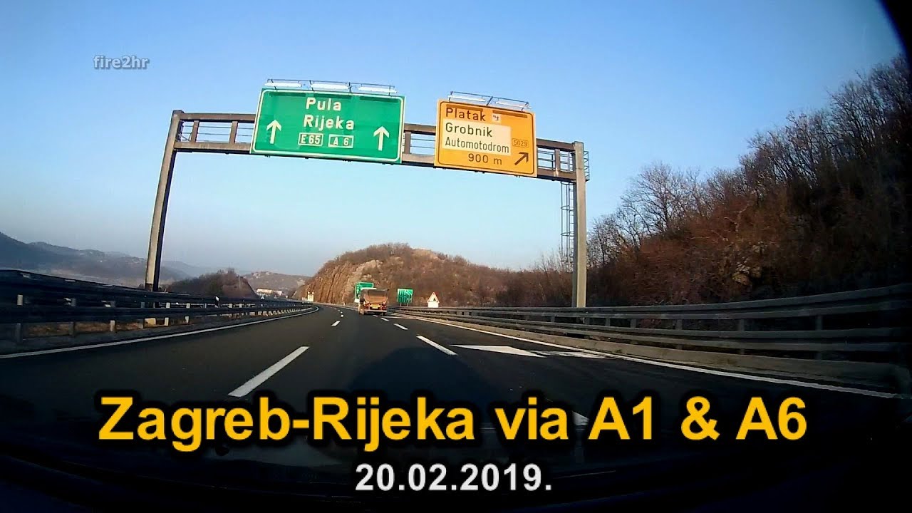 Zagreb-Rijeka via A1 & A6 (20.02.2019.)