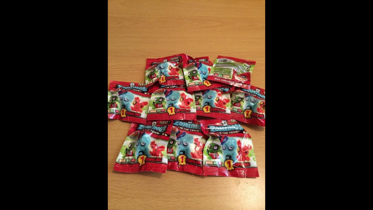 10 Zomlings blind bag opening series 1