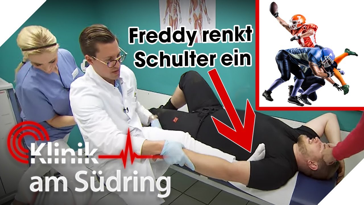 Fieses Footballtraining🏈 Freddy RENKT SCHULTER eines Spielers wieder EIN | Klinik am Südring | SAT.1