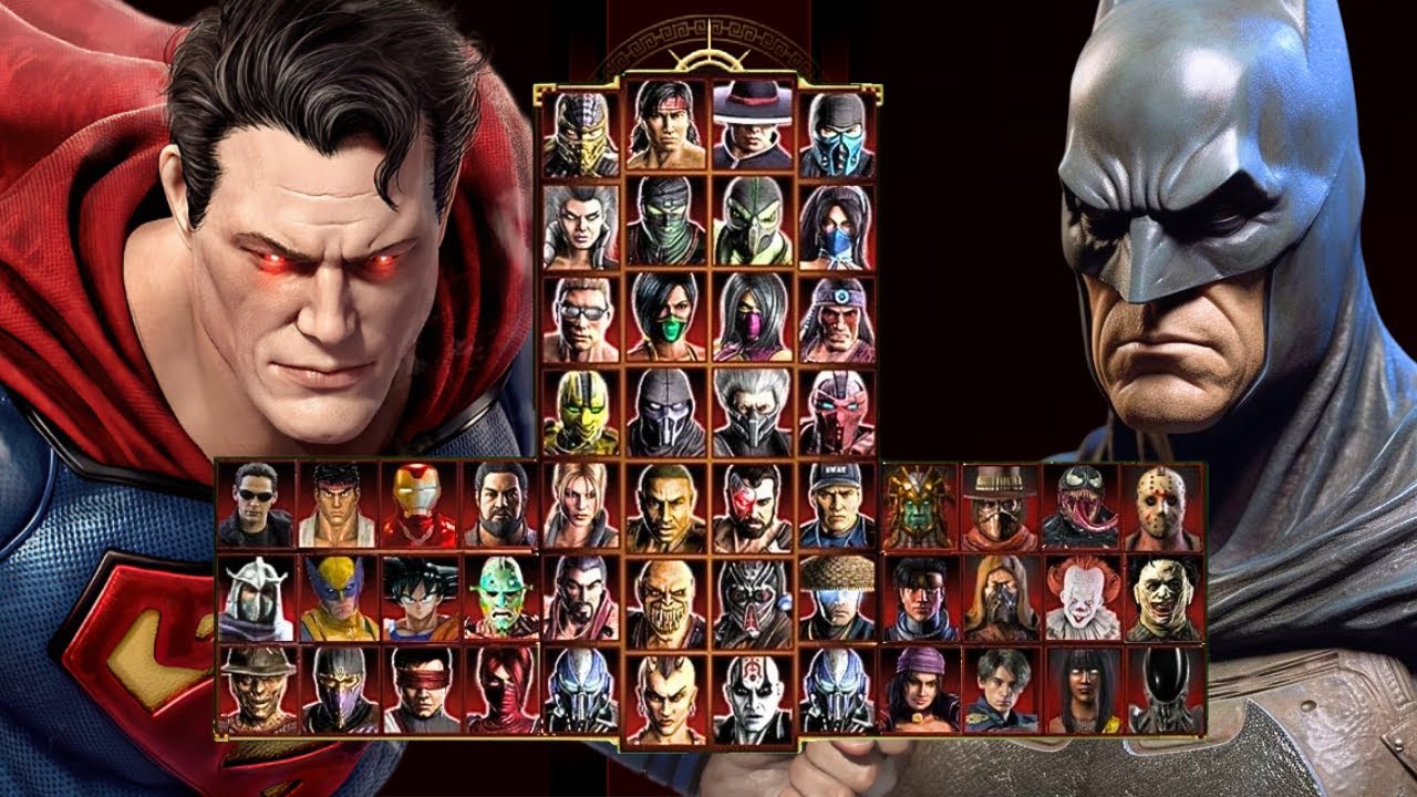 Mortal Kombat 9 - BATMAN & SUPERMAN MOD - Expert Tag Ladder - Gameplay @(1080p) 60ᶠᵖˢ ✔