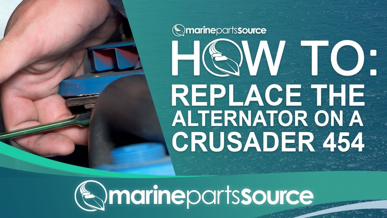 How to replace the alternator on a Crusader 454 Engine
