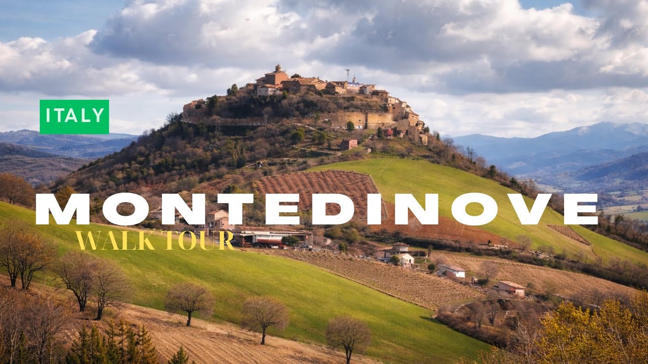 🇮🇹 Montedinove – Hidden Medieval Village in Marche | Authentic Italy Walk Tour