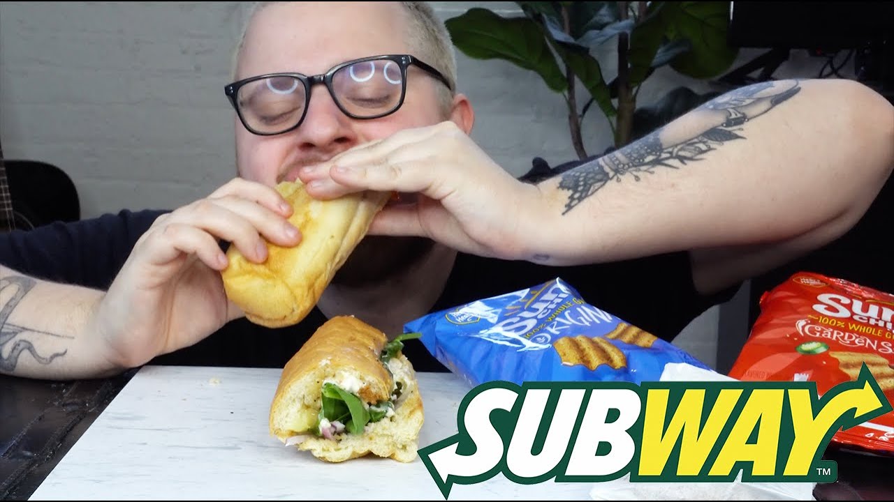 SUBWAY MUKBANG | Sweet Onion Chicken Teriyaki and Buffalo Chicken Subs