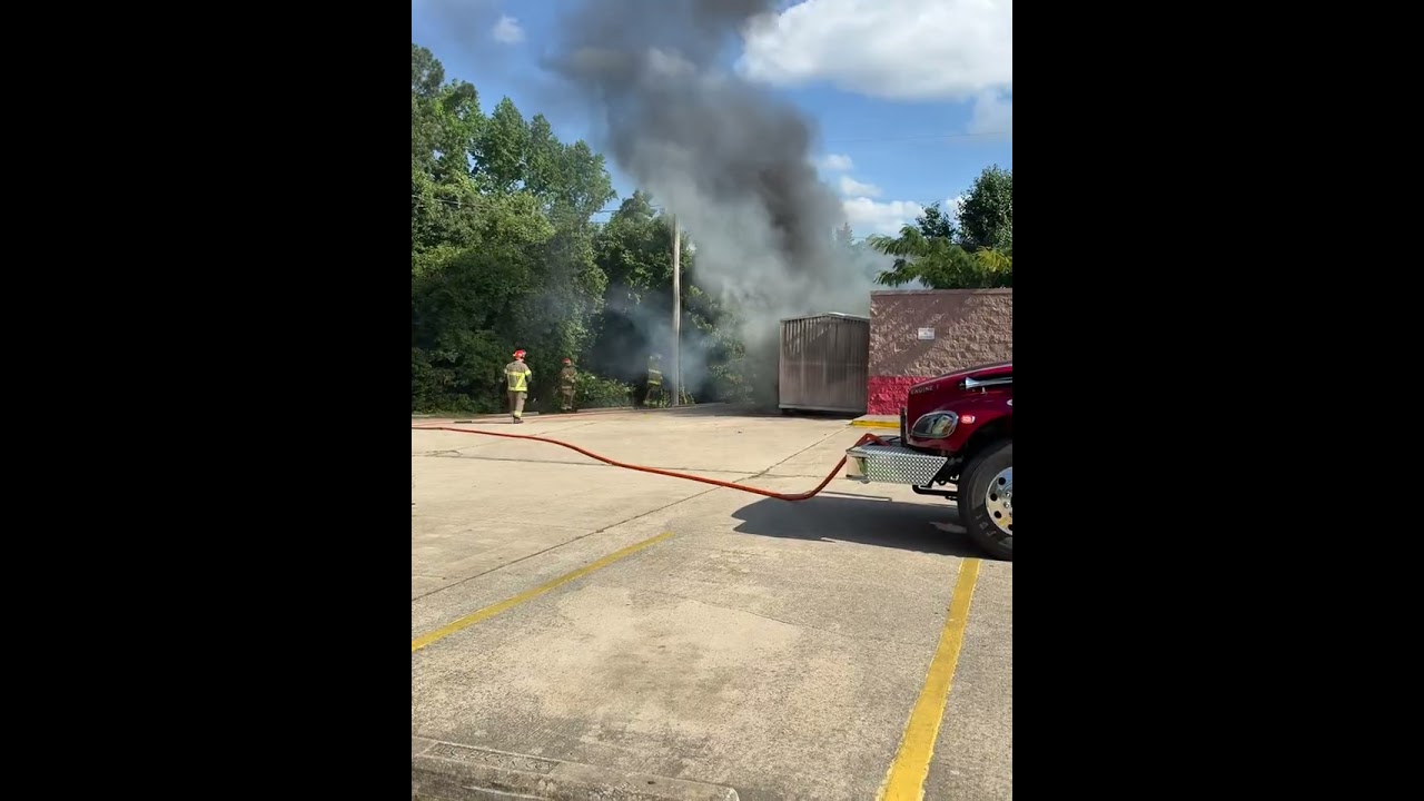 Monticello Fire Department Battled Storage Shed Fire Behind Huddle House 06/29/25