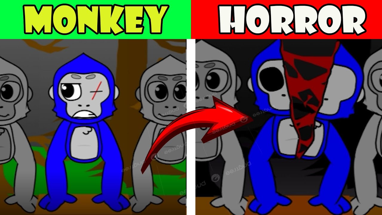 Incredibox Sprunki but Monkey | Normal & Horror Version. All character!!1