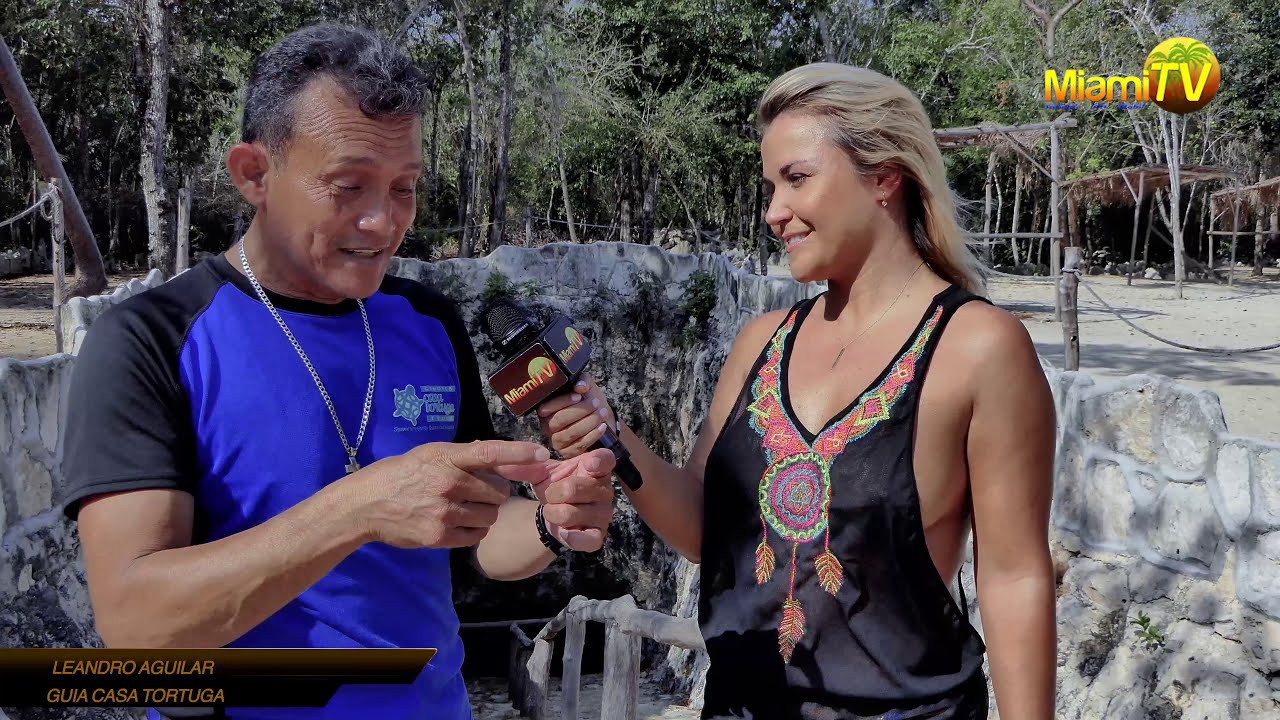 Jenny Scordamaglia @ Cenotes Casa Tortuga Tulum Episode 1 - Miami TV