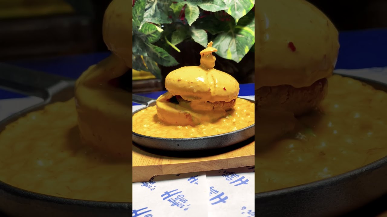 Lava Burger at Hunger's Den Fast Food of Karachi - Chimichurri Chicken, Ice Ten Pasta Tacos & More