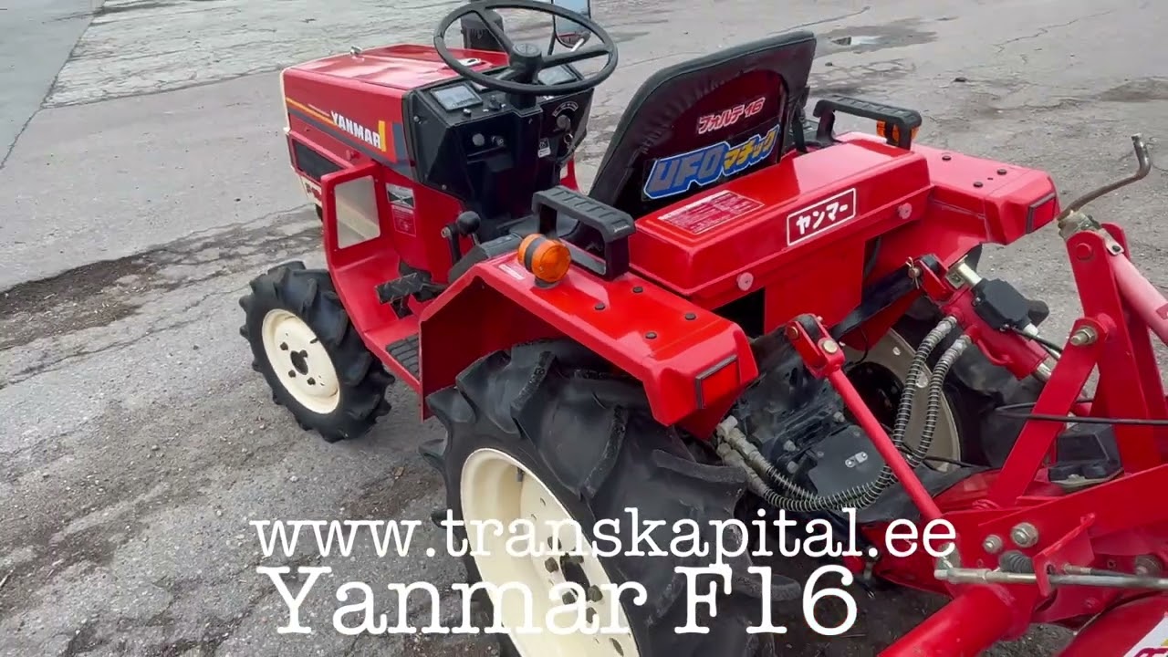 Yanmar F16D with tiller rotovator. @transkapital