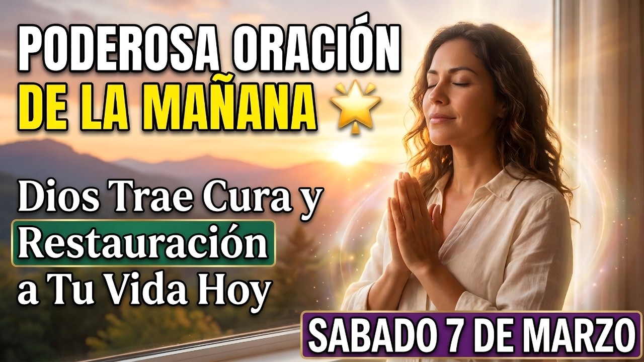 PODEROSA ORACIÓN DE LA MAÑANA | Dios Trae Cura y Restauración a Tu Vida Hoy