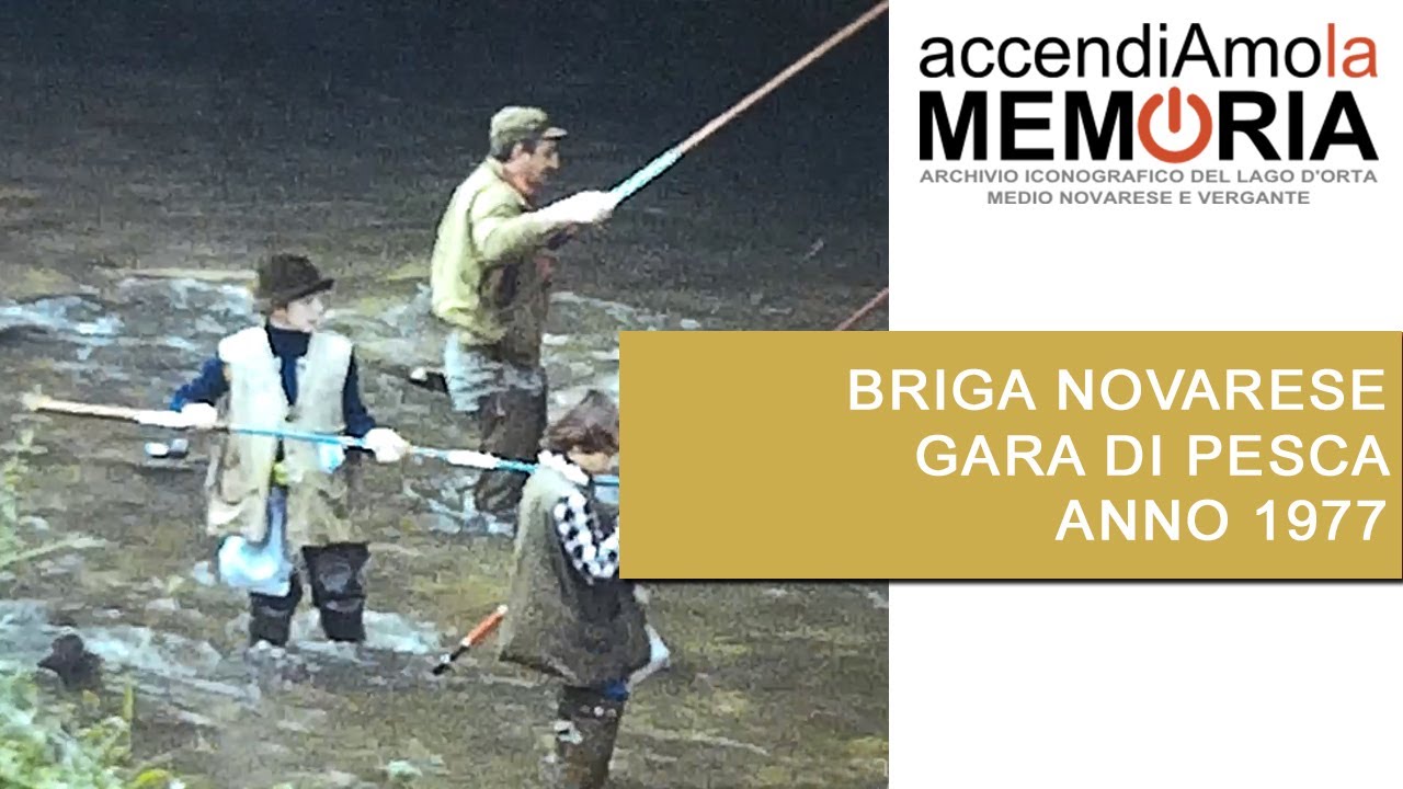 Gara di pesca sul torrente Agogna - Briga Novarese anno 1977