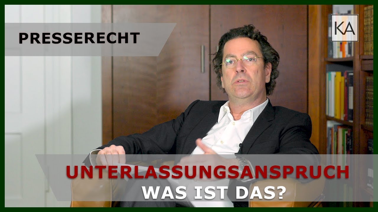Presserecht Unterlassungsanspruch bei Persönlichkeitsrechtsverletzung | Rechtsanwalt Dr. Knies
