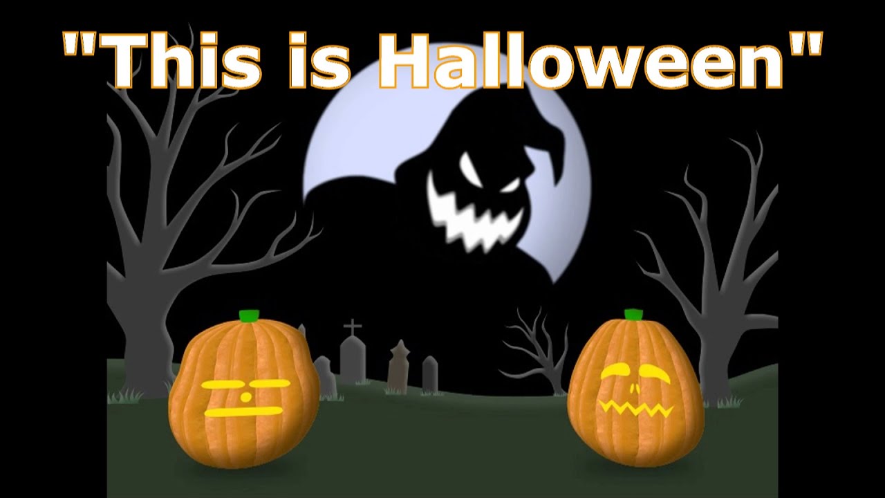 This Is Halloween - Singing Pumpkins Halloween light show 2012