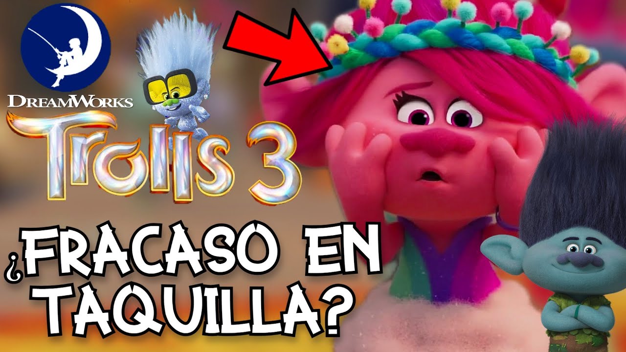 ¿TROLLS 3: SE ARMÓ LA BANDA es un FRACASO TAQUILLERO? - Recaudación, Taquilla TROLLS 3 2023 Análisis