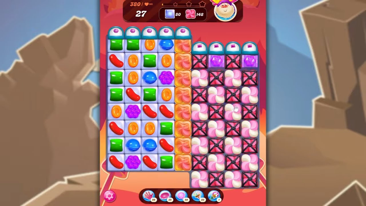 Candy Crush Saga LEVEL 380 NO BOOSTERS (new version)🐟☑️