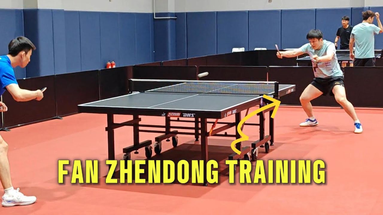 Fan Zhendong, Lin Shidong, Wang Chuqin warm up at the 2025 China Table Tennis Super League