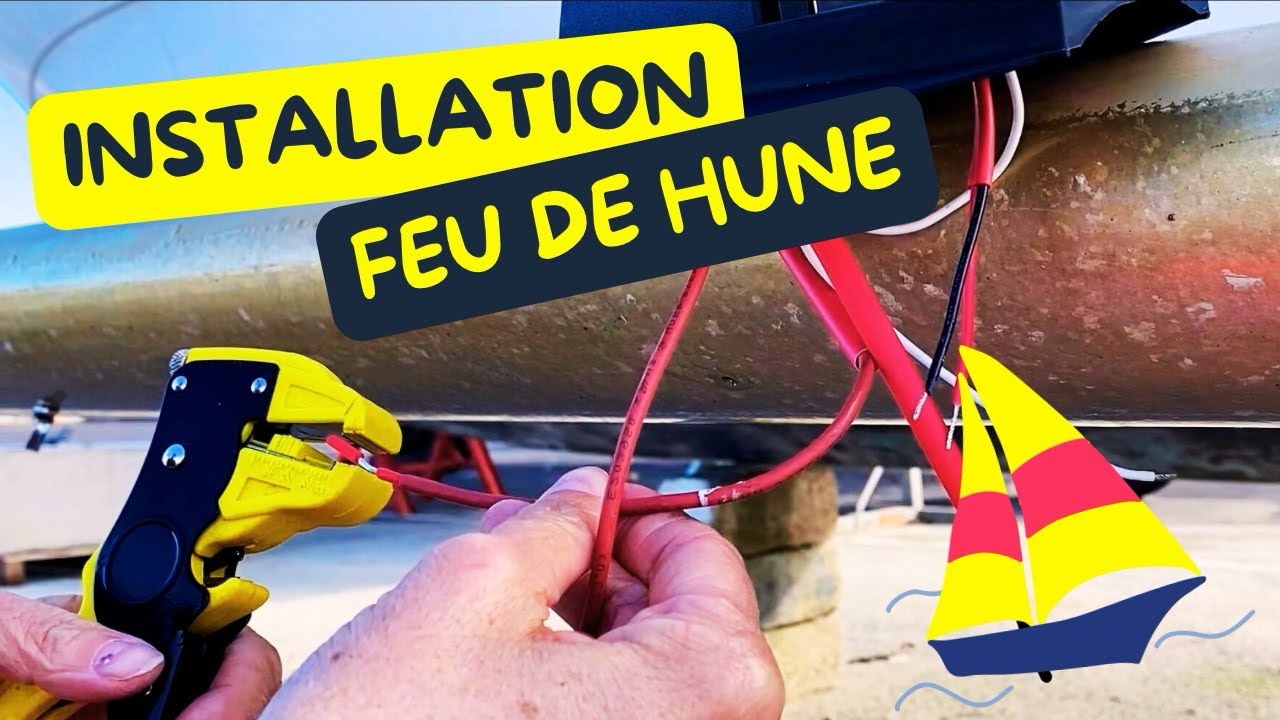 Installation feu de hune et autres bricoles sur le m&acirc;t