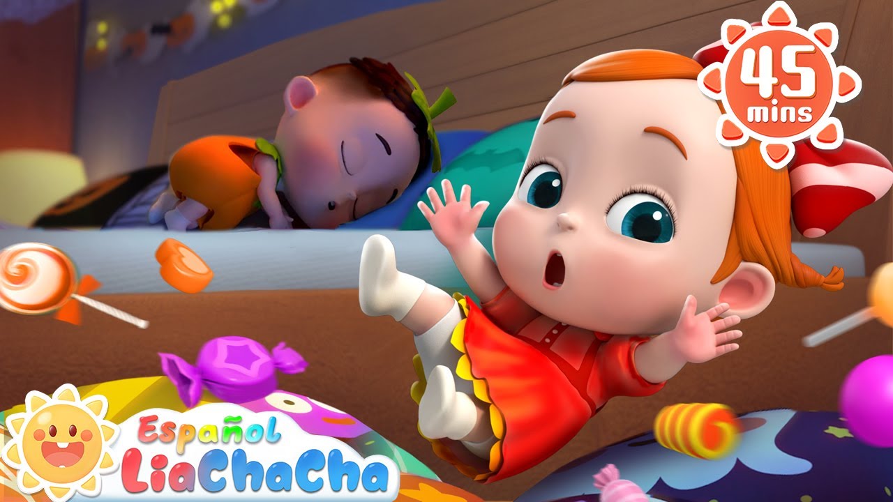 Diez en la Cama | Disfraces de Halloween | LiaChaCha en Español - Canciones Infantiles