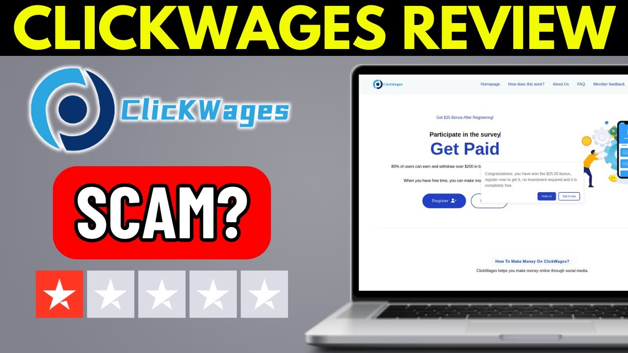 ClickWages Review: Legit or Just Another Scam? (UPDATED)