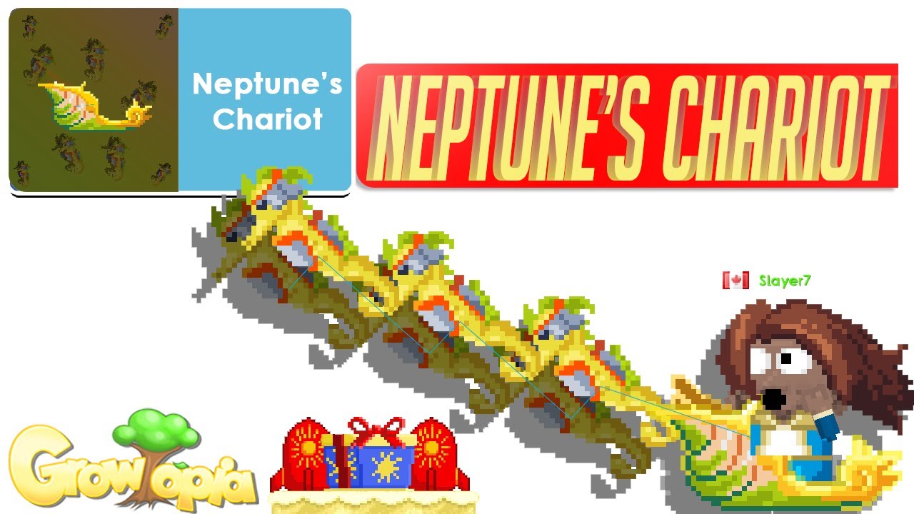 Growtopia Neptune's Chariot | Full Review + How to get!!!