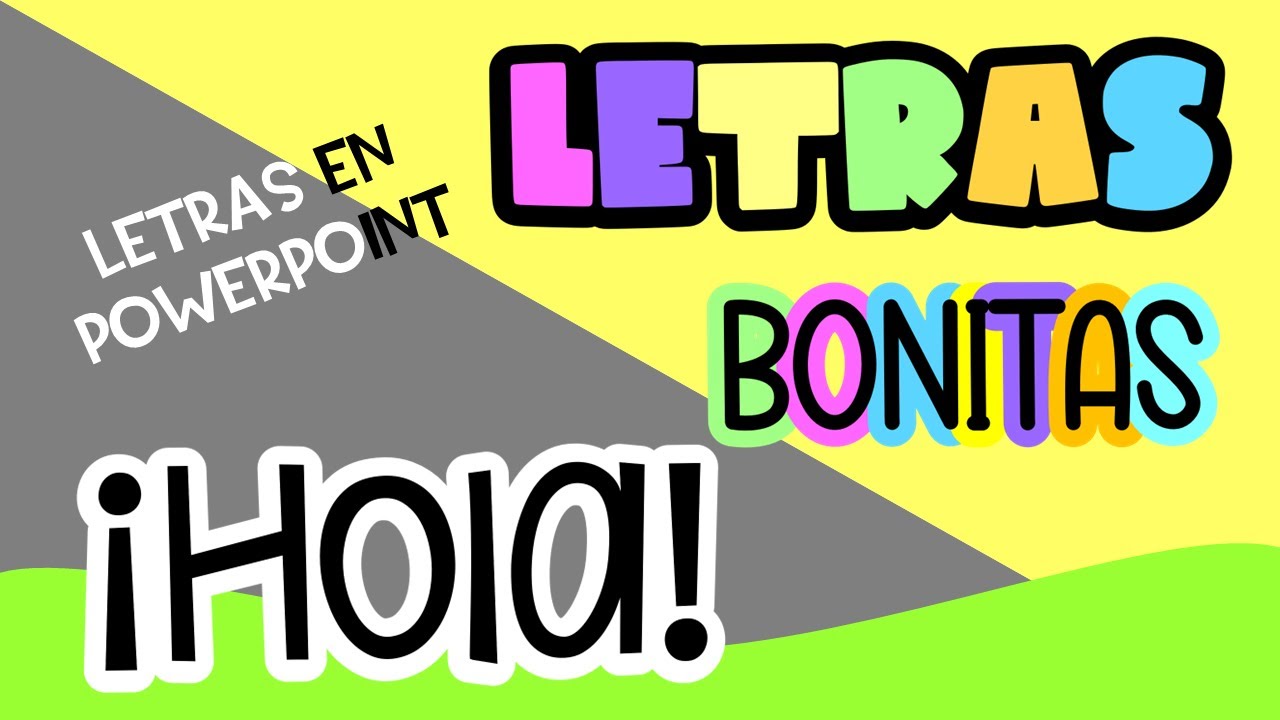 APRENDE A PONER CONTORNO A LAS LETRAS EN POWER POINT