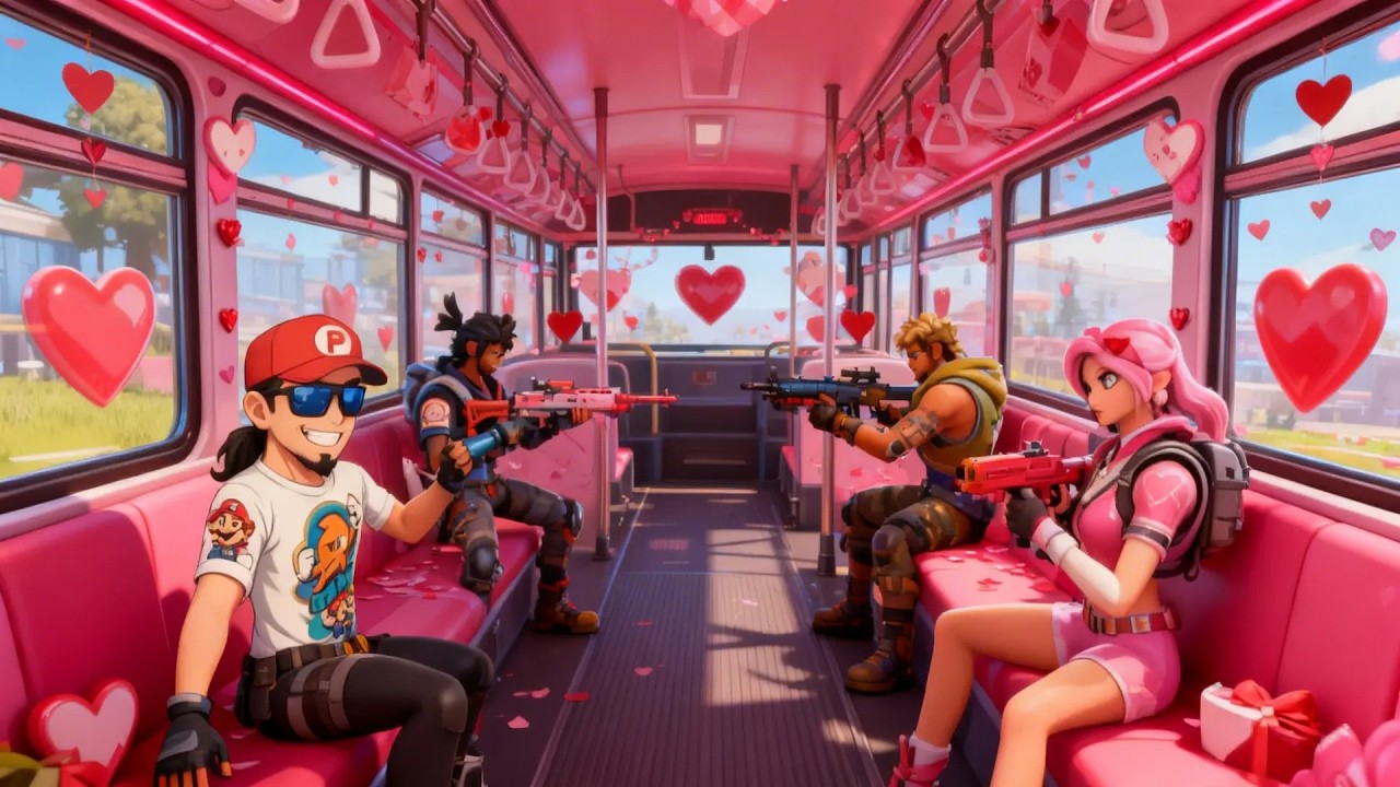 😈👻 Fornachaz en Accion 👻😈 Version San Valentin | EN VIVO 🤘😎🤘#fortnite #sanvalentin