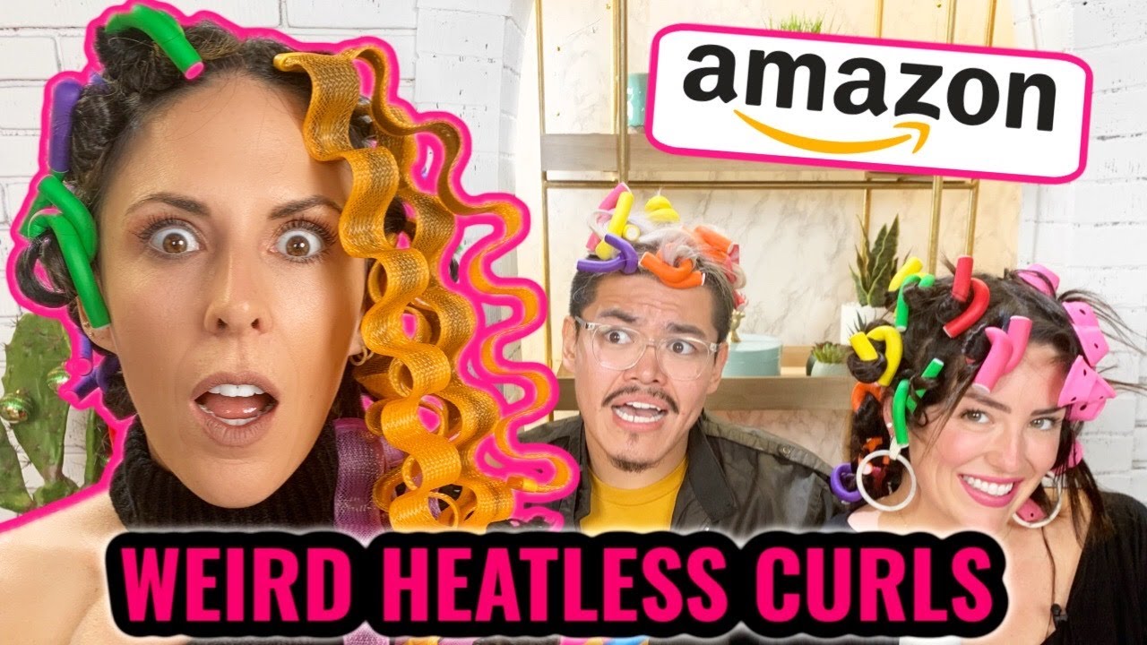 Testing SUPER WEIRD Curlers From AMAZON