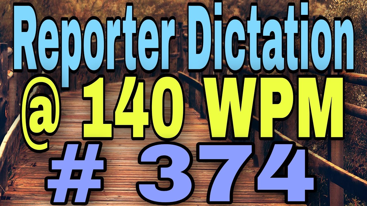 Shorthand dictation 140 wpm in english | 140 WPM english dictation | 840 words