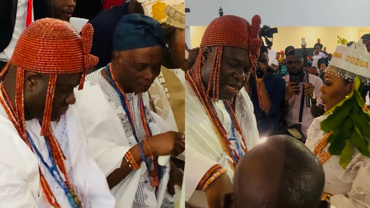 SEE HOW OONI OF IFE CROWN ONE OF OBA OLUBADAN DAUGHTER AS A BOBAGUNWA OF OODUA