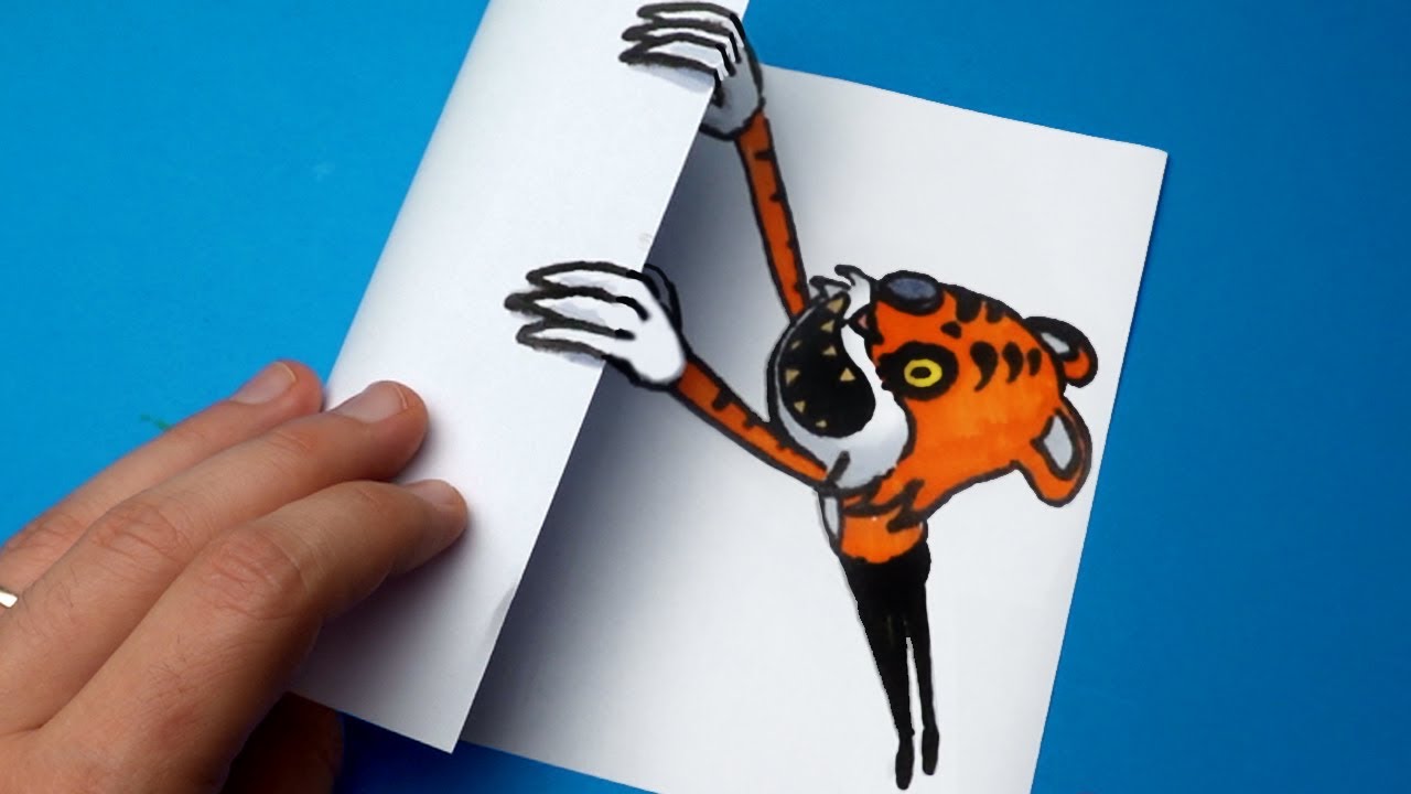 4 Amazing MR. STRIPES (Mr. Hopp's Playhouse 2) Paper Craft and Doodles for FANS
