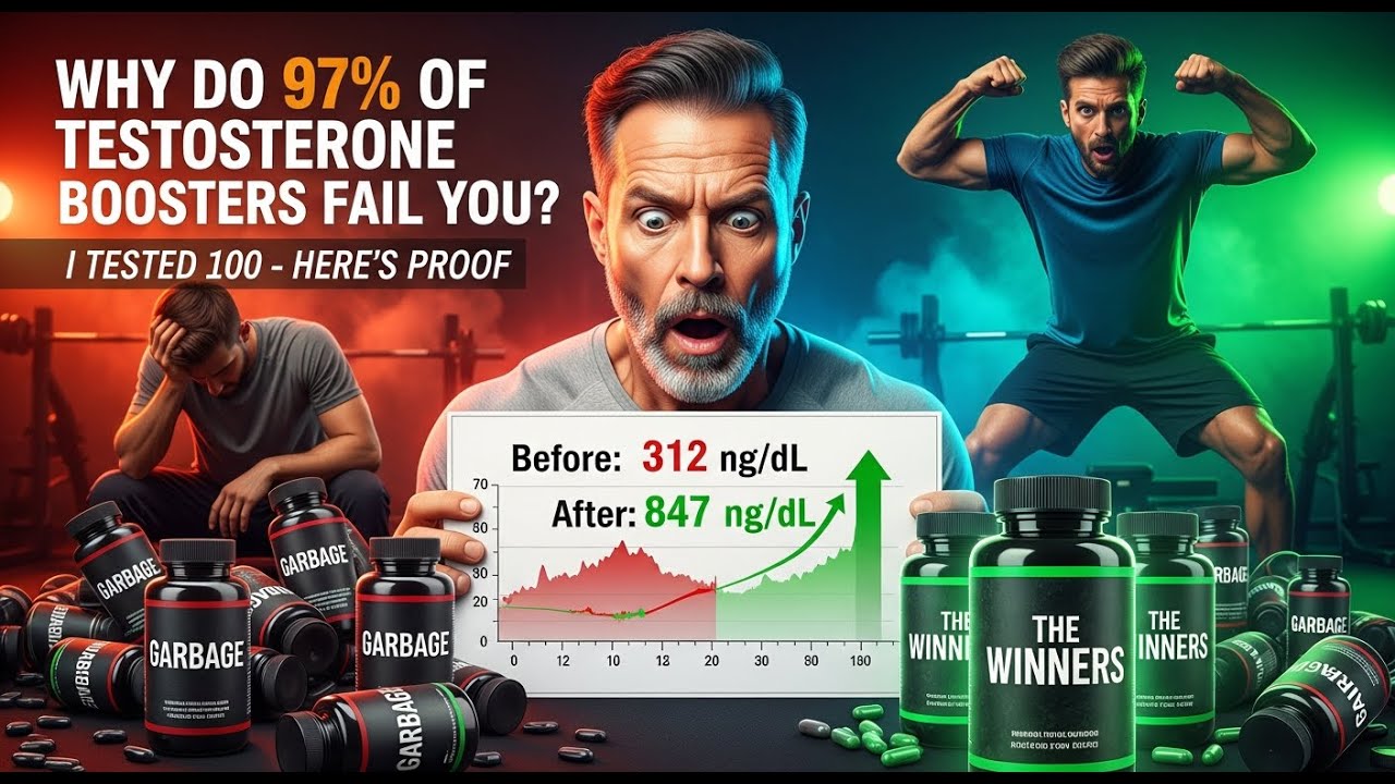 Why 97% of Testosterone Boosters Fail   #testosterone #health