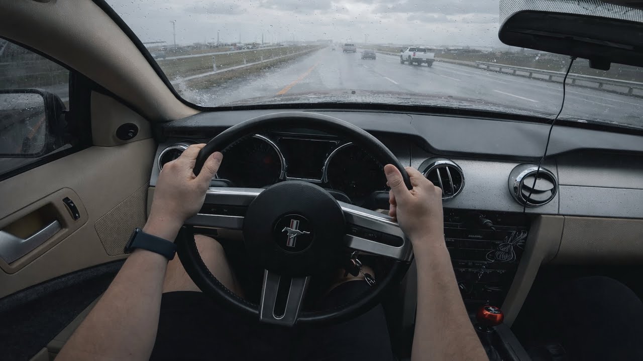 Racing the Rain in My 2009 Mustang GTCS | POV Drive