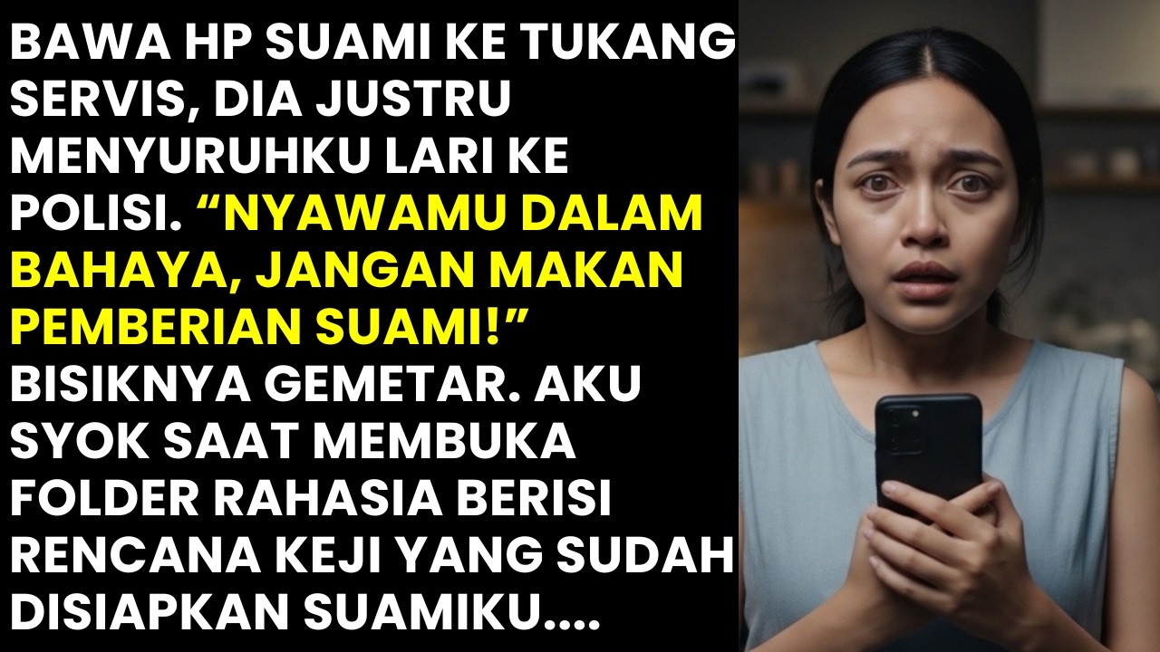 NIAT SERVIS HP, TEKNISI MALAH SURUH AKU LARI KE POLISI! TERNYATA SUAMIKU MERENCANAKAN...