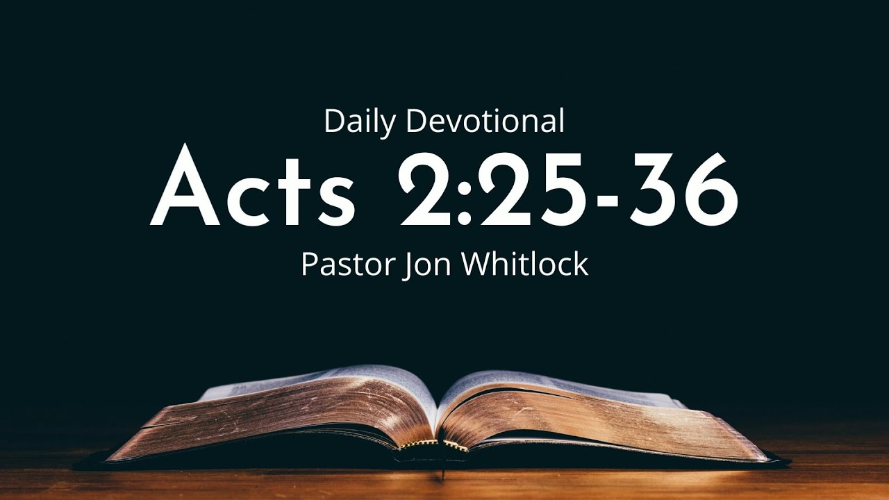Daily Devotional | Acts 2:25-36 | January 11th 2022