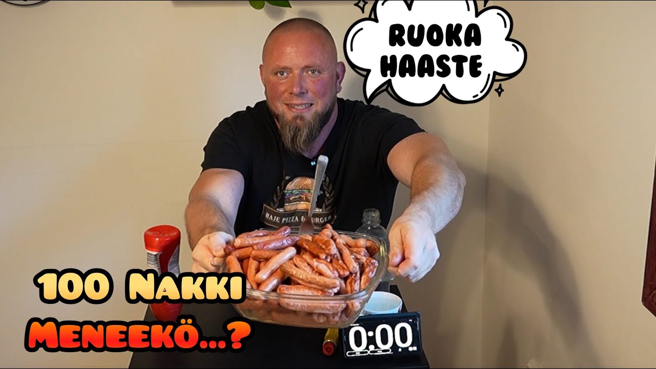 100 NAKIN RUOKAHAASTE  | P&auml;ihit&auml;nk&ouml; kilpasy&ouml;j&auml; Niko Korpin enn&auml;tyksen?
