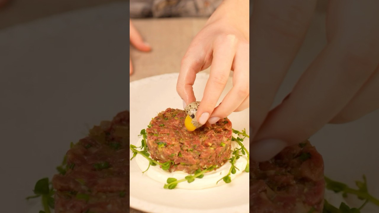 Яловичий тартар🥩@AngeCook  Рецепт👇🏼#recipe #cooking #тартар