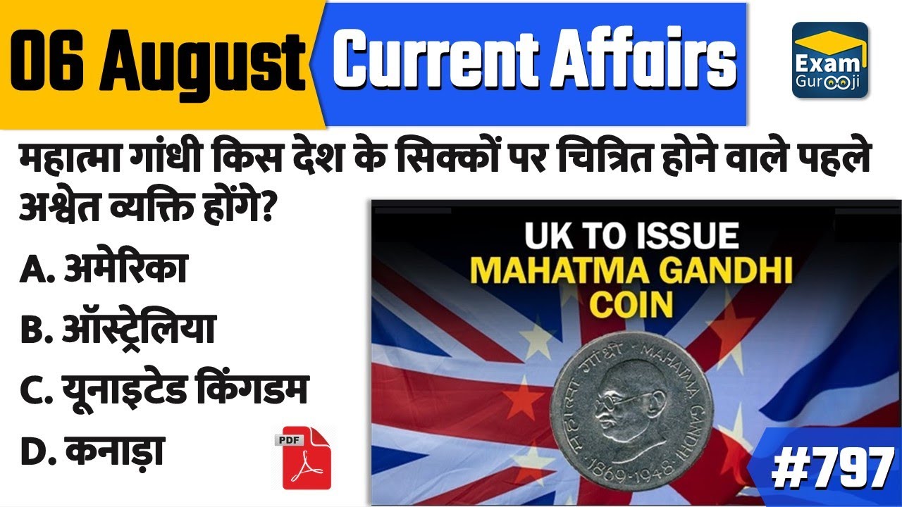 06 August 2020 | Daily Current Affairs | Today Current Affairs #CurrentAffairs2020