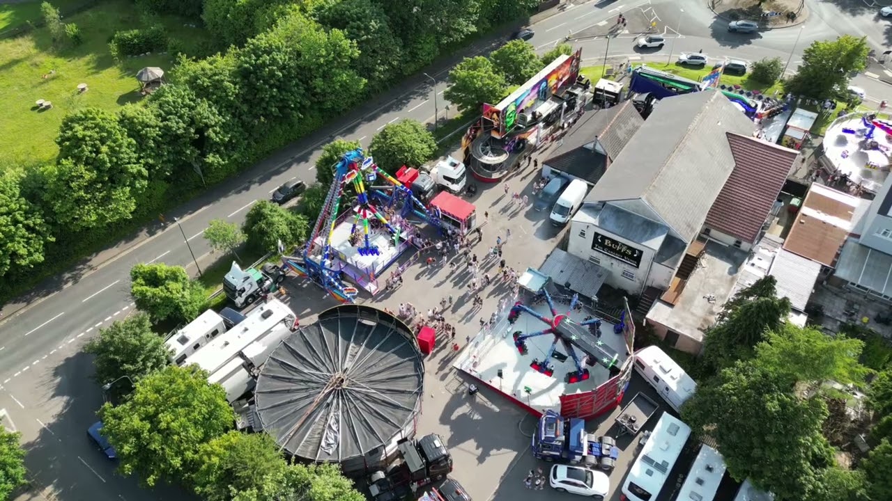 Brynmawr summer street fair fly over