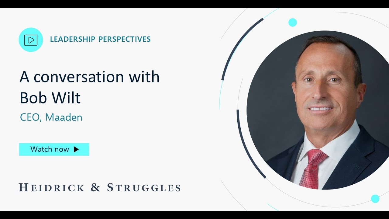 Leadership perspectives: Bob Wilt, CEO of Maaden