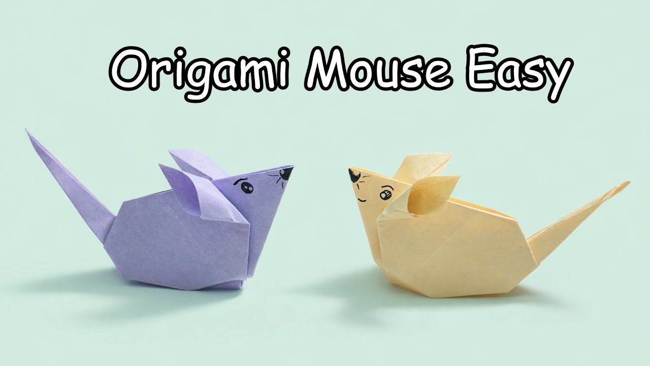 Easy Origami Mouse 🐭 step by step Tutorial