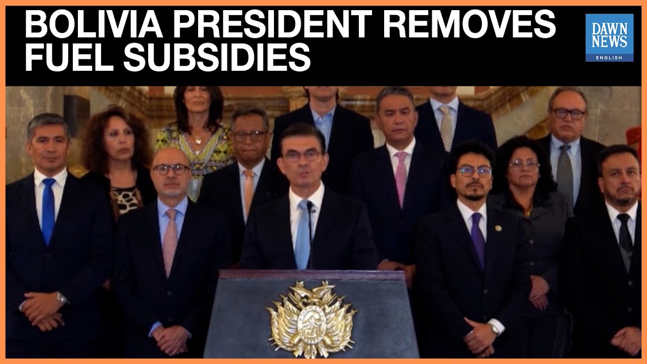 Bolivia President Removes Fuel Subsidies | Dawn News English