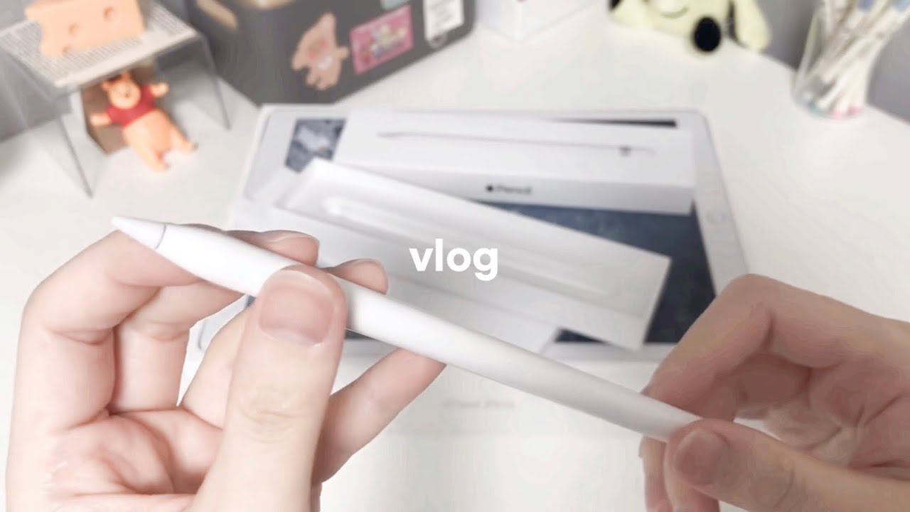 SUB) iPad Pro2 12.9 Unboxing VLOG (feat. apple pencil 1)