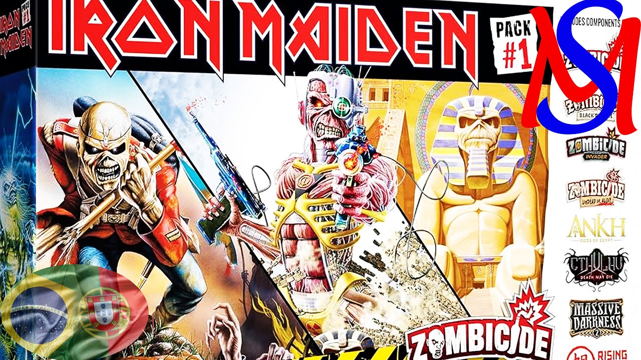 Unboxing do Iron Maiden Pack 1 - Expansão do Zombicide