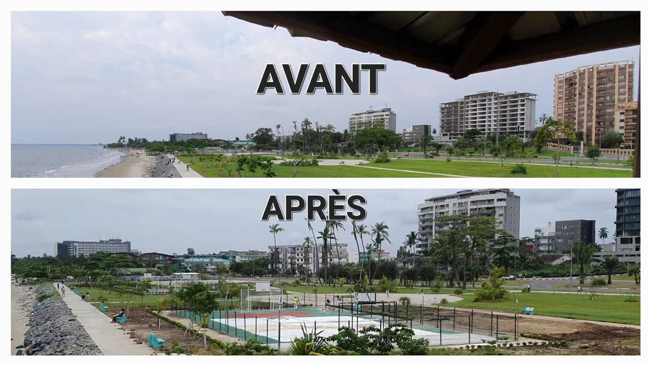 🚨 Urgent | Le plus beau parc urbain du Gabon 🇬🇦 affiche de nouvelles couleurs #gabon #libreville