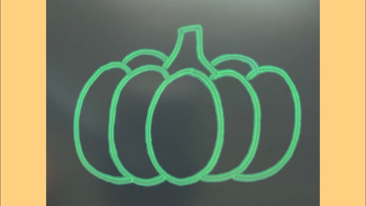 How to draw a pumpkin step by step| Pumpkin drawing
