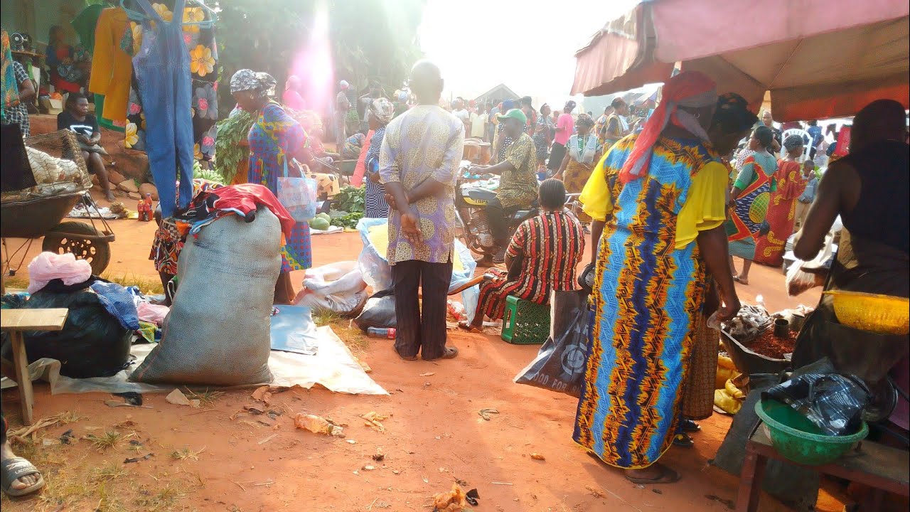 Typical Rural village market Day in Imo state, Nigeria West Africa 🌍 December 2025