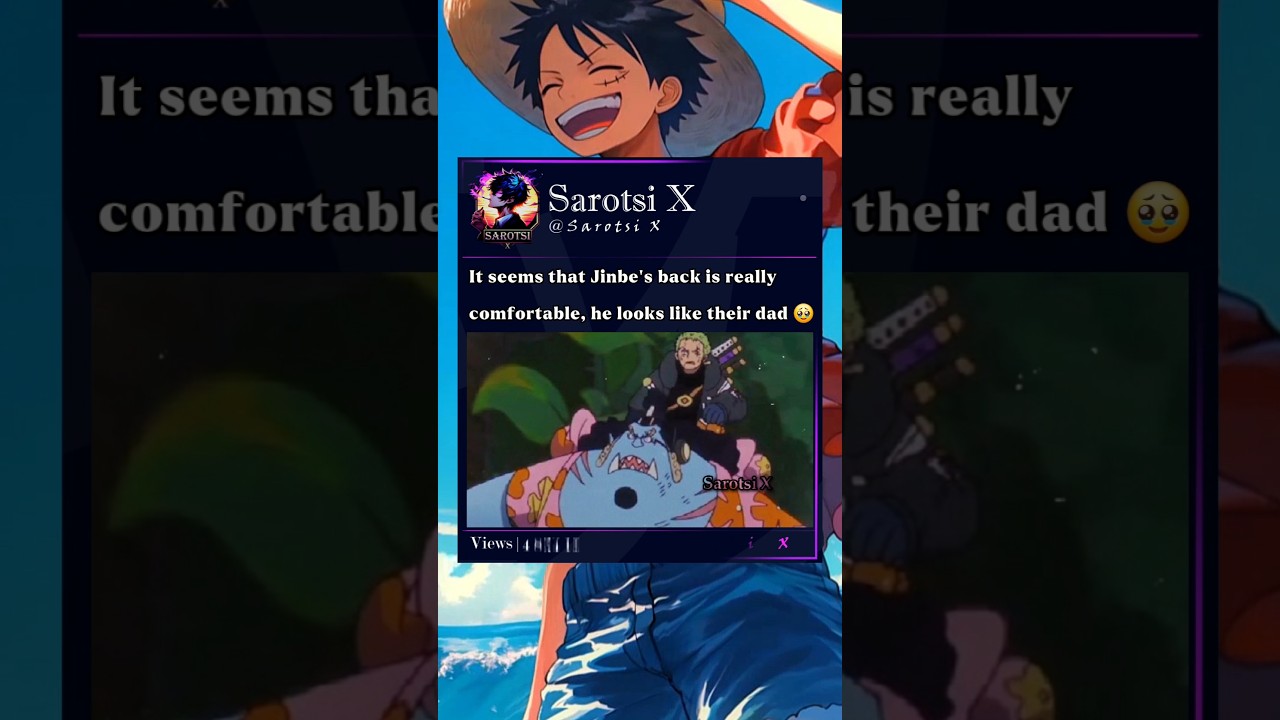 I really love Jinbe&rsquo;s relationship with Strawhats❤️ #jinbei #nami #luffy #zoro #onepiece