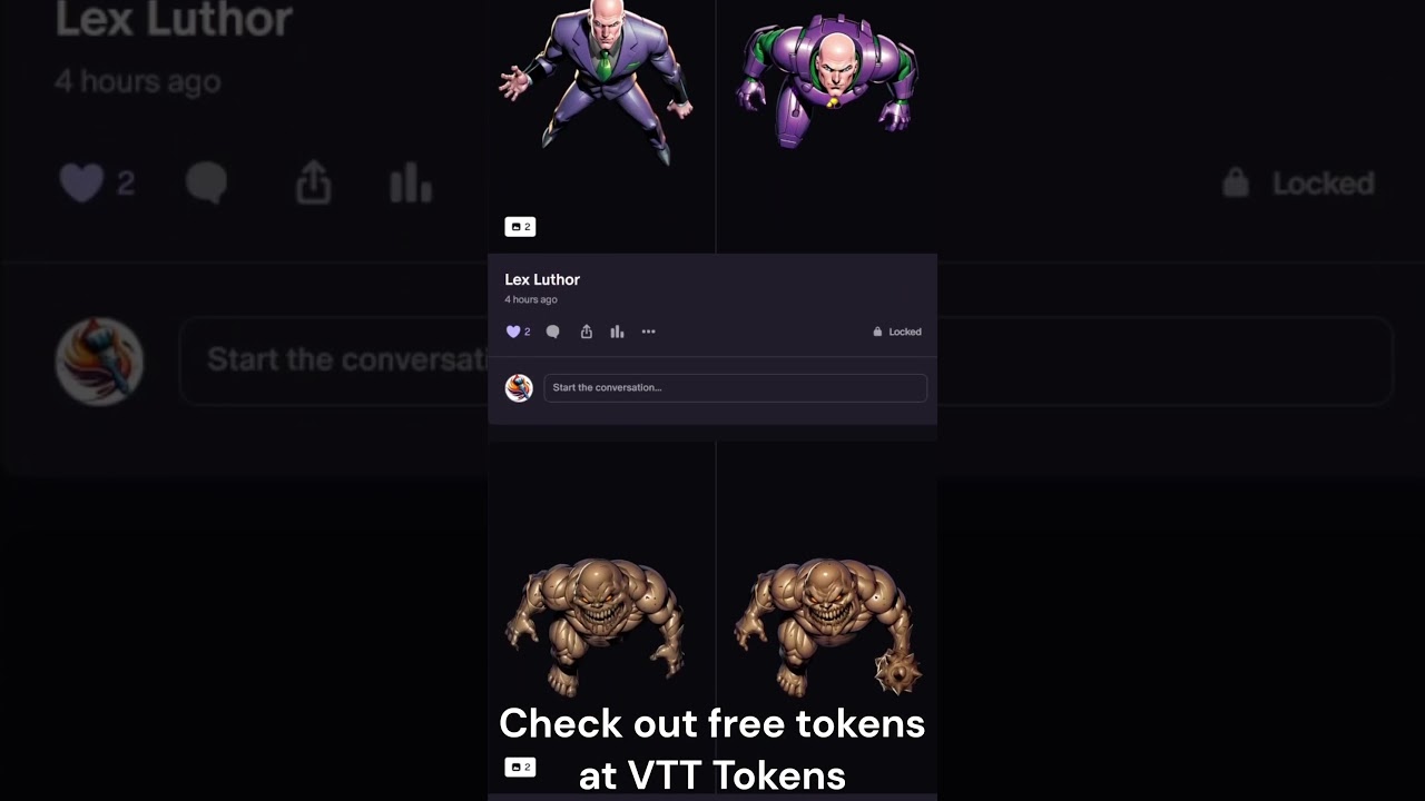 💥🦸‍♂️💥Virtual tabletop tokes free everyday requests accepted💥🦸‍♂️💥