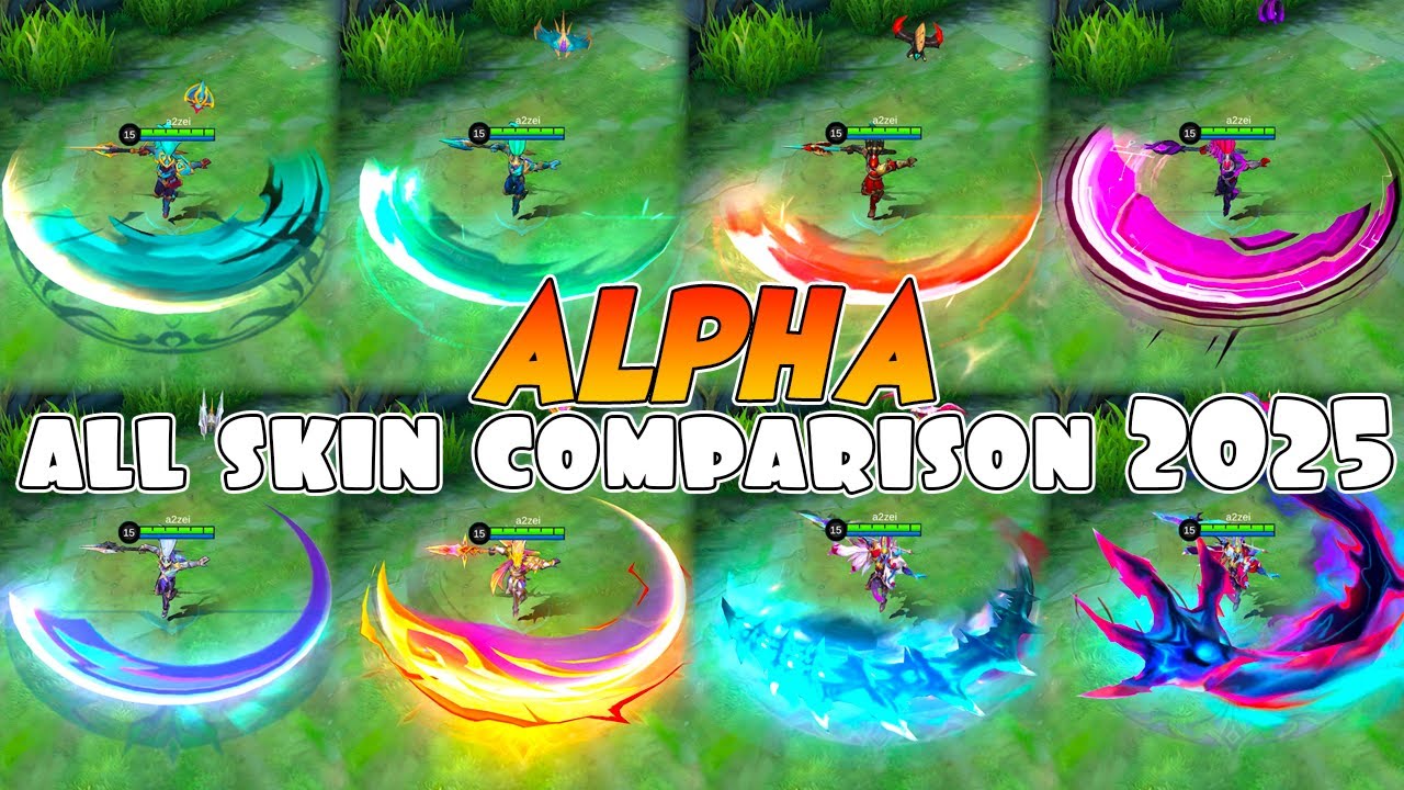 Alpha All Skin Legend S+ Comparison 2025 | MLBB