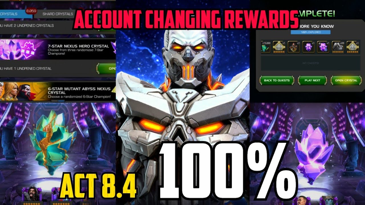 8.4 100% - Act 8 100% - Account Changing Pulls and Rankup Gem | 100000% Happy