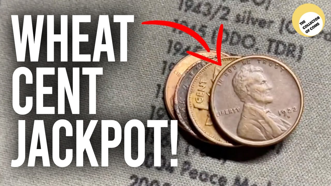 Bank Box Penny Hunt Finds a 1922-D Wheat Cent | Semi-Key Date!